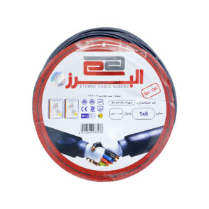 سیم۶*۱ افشان اعتماد کابل البرز (سیم تک رشته افشان)